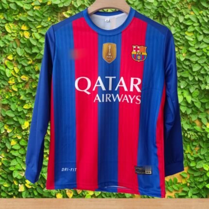 Barcelona home full sleeve Jersey Messi