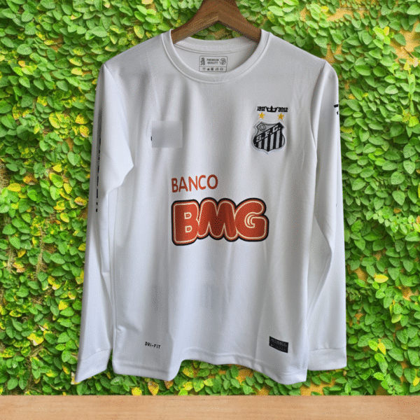 Best embroidery Santos neymar full sleeve 2012