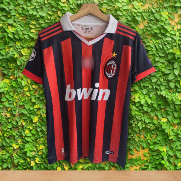 Best embroidery ac milan Ronaldinho coller jersey