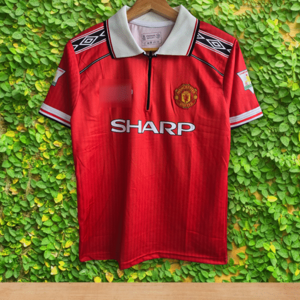 Best embroidery Manchester United Beckham zip half