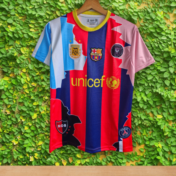 Best embroidery messi mix club special jersey