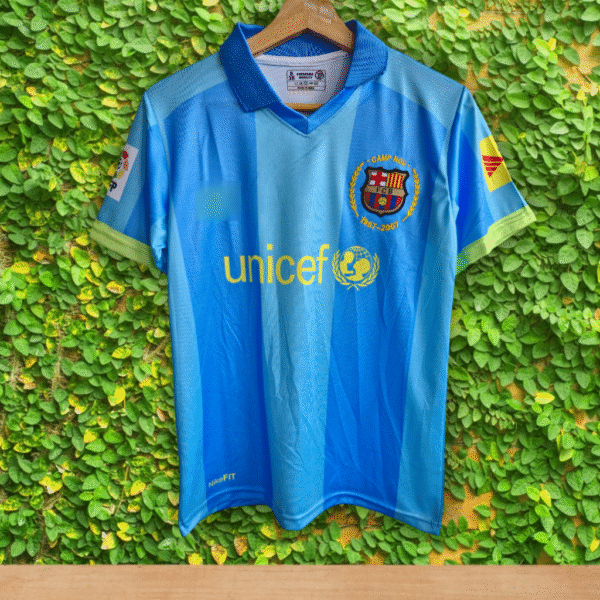 Best embroidery Barcelona away messi jersey 2007