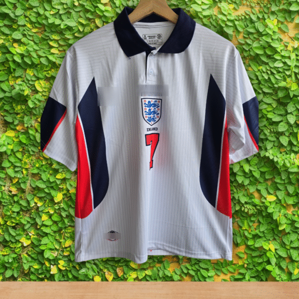 Five sleeve England Beckham jersey 1998
