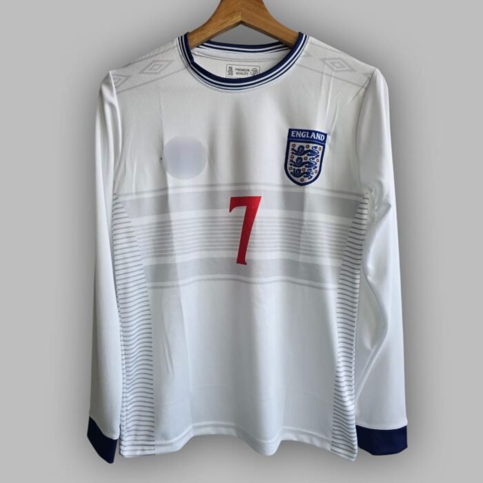 ENGLAND BECKHAM JERSEY WHITE FULL (2)