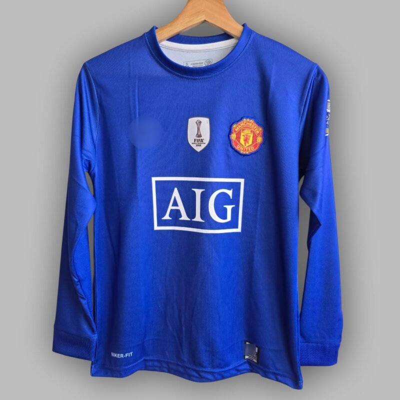 MANCHESTER AIG BLUE RONALDO JERSEY 2008 FULL