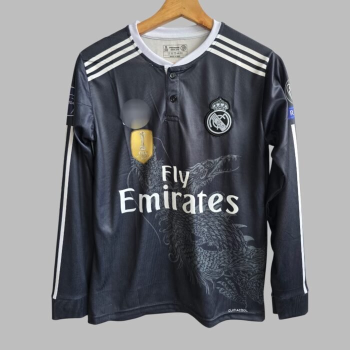 REAL MADRID DRAGON RONALDO JERSEY FULL BLACK