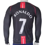 Manchester United 2007-08 Retro Long Sleeve Away Kit - Image 3