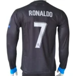 Real Madrid 2017-18 Away Retro Long Sleeve Jersey - Image 3