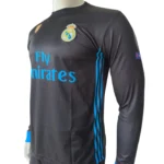 Real Madrid 2017-18 Away Retro Long Sleeve Jersey - Image 2