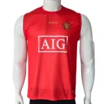 Manchester United 2007/2008 Home Football Jersey – UEFA Champions League "Final Moscow 2008" Sleeveless Edition