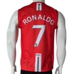 Manchester United 2007/2008 Home Football Jersey – UEFA Champions League "Final Moscow 2008" Sleeveless Edition - Image 3