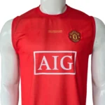 Manchester United 2007/2008 Home Football Jersey – UEFA Champions League "Final Moscow 2008" Sleeveless Edition - Image 2