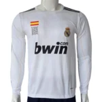Real Madrid 2009/10 Home Long Sleeve Jersey – Bwin Edition