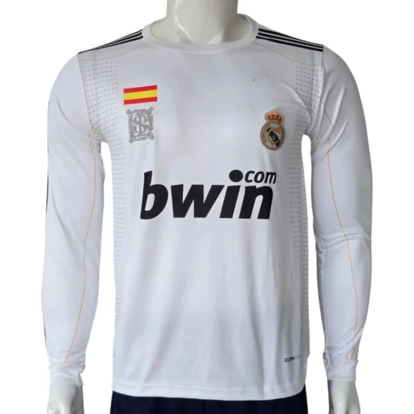 Real Madrid 2009/10 Home Long Sleeve Jersey – Bwin Edition