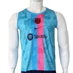 FC Barcelona 2023-24 Training Sleeveless Tank Top – Light Blue Map Graphic Edition
