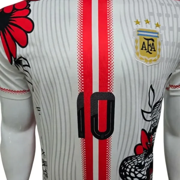 Argentina Dragon Concept Messi #10 Jersey side view