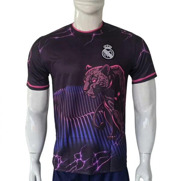 Real Madrid Black & Pink Jaguar Jersey