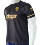 FC Barcelona 2020/21 Away Jersey – Black & Gold Edition side view
