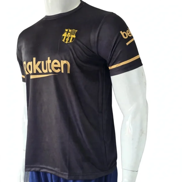 FC Barcelona 2020/21 Away Jersey – Black & Gold Edition side view