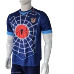 Atletico Madrid Spider-Man Blue Jersey side view