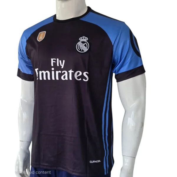 Buy Real Madrid 17/18 Black Third Jersey side view