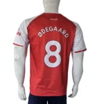 Arsenal 2020/21 Red/White Jersey back view